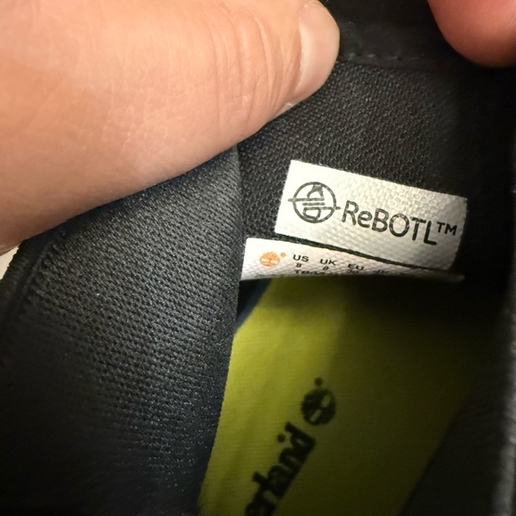 Timberland Dark Leather Boots with Brown Sole - Picture 4 of 4